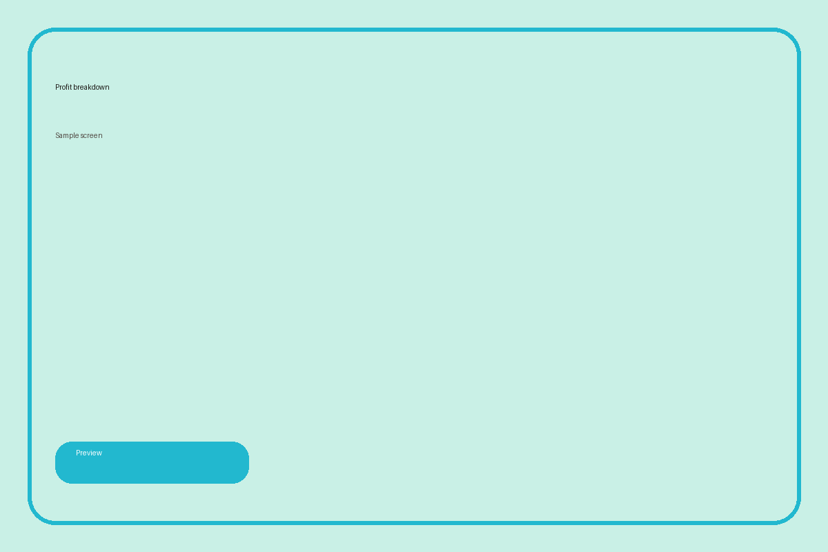 Profit breakdown view