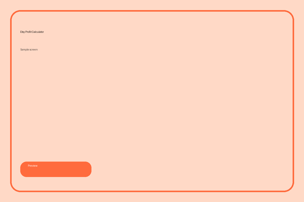 Etsy Profit Calculator hero preview